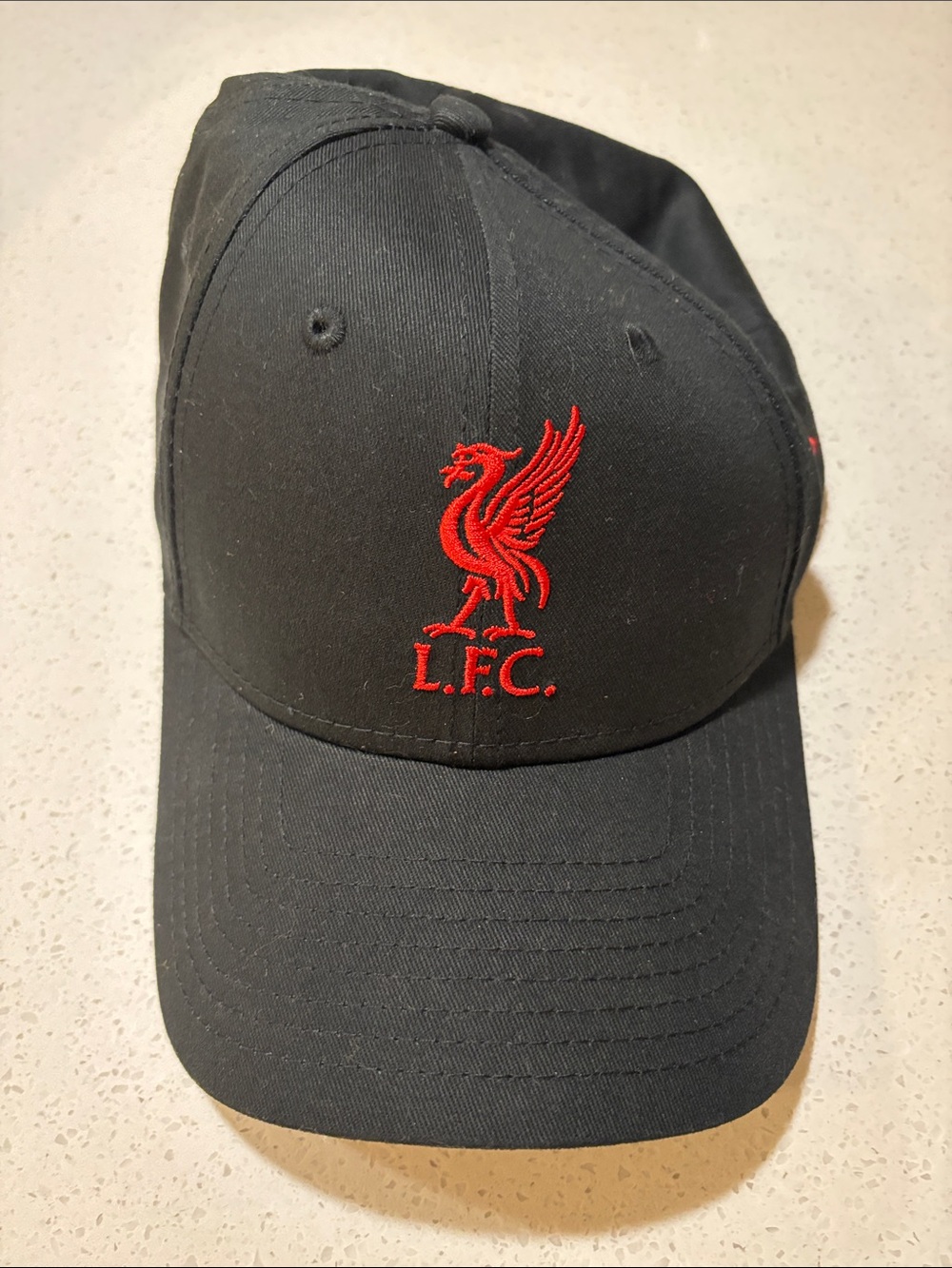 New Era L.F.C. Black Baseball Cap with Red Embroidered Crest NWOT